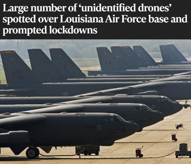 Independent заявило о налёте неизвестных БПЛА на американскую базу с B-52