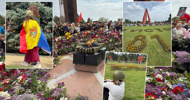 Десятки тысяч людей собрались 9 мая на мемориальном комплексе "Вечность" в Кишинёве