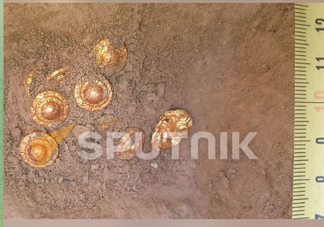 Золотые скифские украшения нашли в тайнике древней гробницы в Слободзейском районе Приднестровья